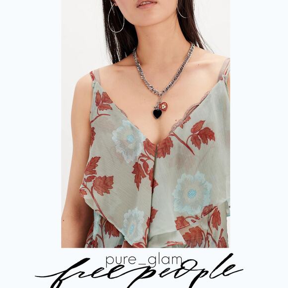 Free People floral sheer dress - Picture 3 of 6